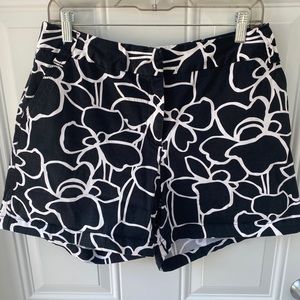 Size 14 Black and White Shorts